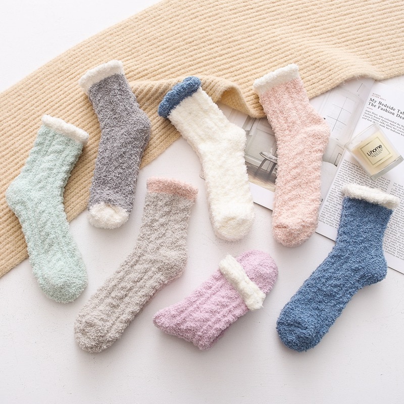 Chaussettes peluches