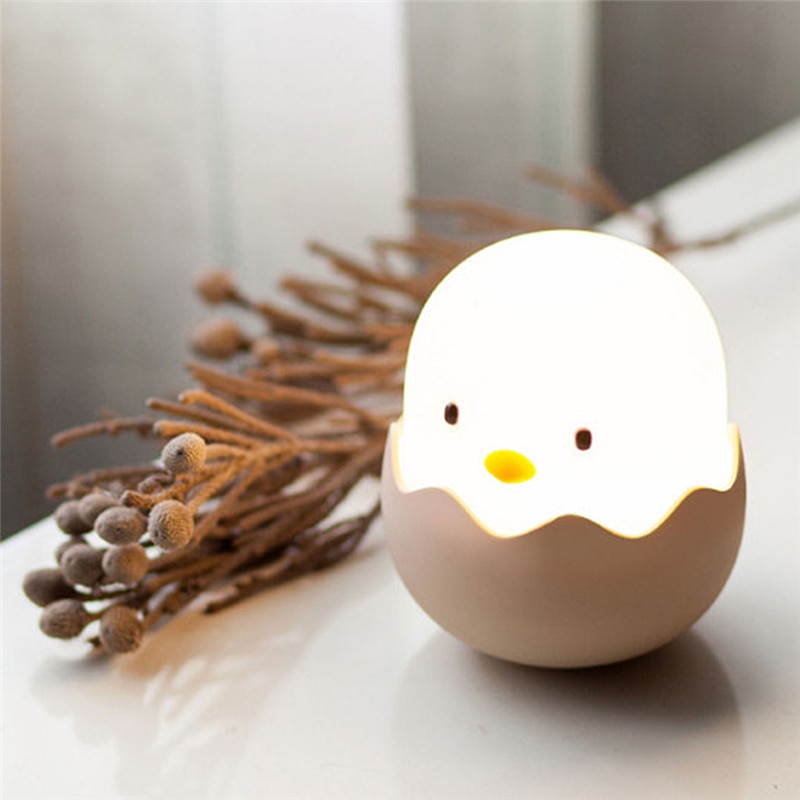 Veilleuse bébé en forme de coquille d'œuf