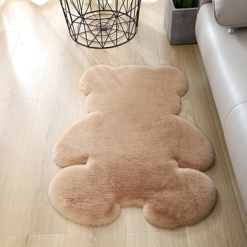 Adorable tapis d'intérieur tout doux petit ours