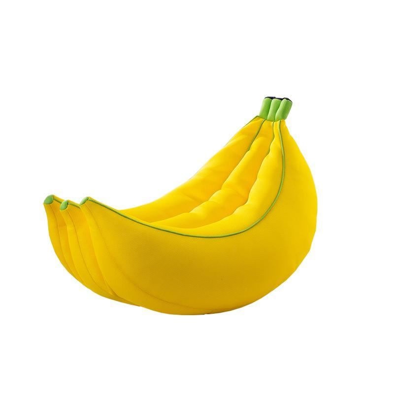 Pouf en forme de banane