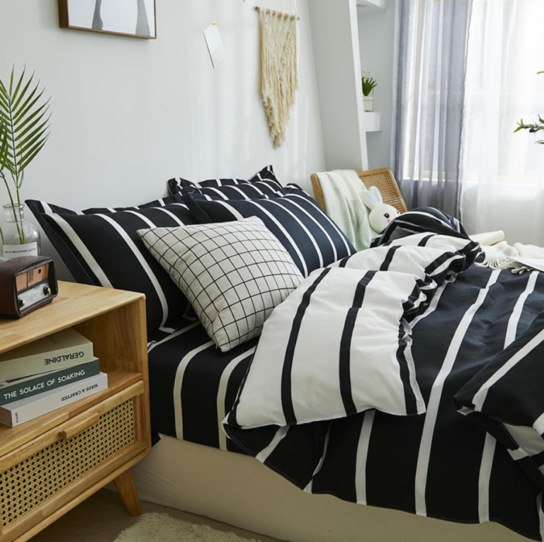 Housse de couette rayée • Moment Cocooning