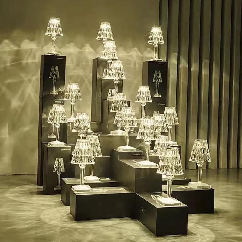 Lampe led kartel décorative effet cristal