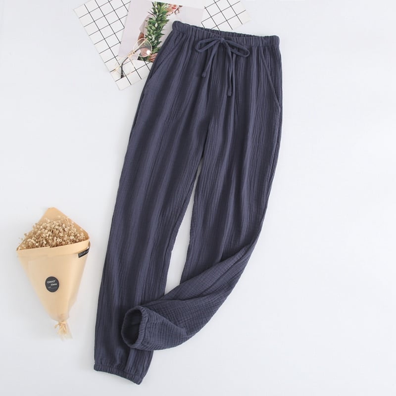 Pantalon de pyjama en gaze de coton pour femmes