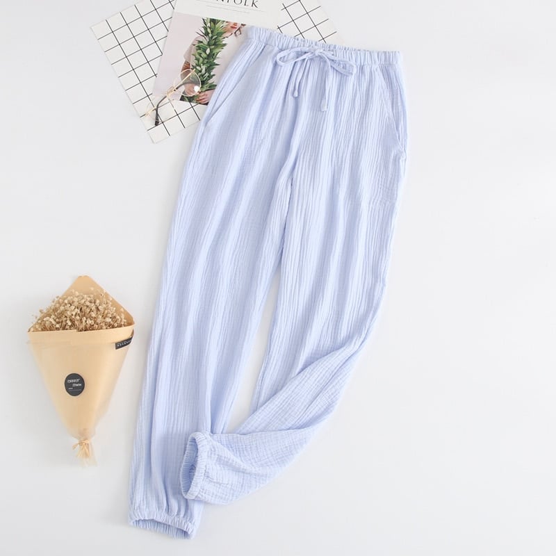 Pantalon de pyjama en gaze de coton pour femmes