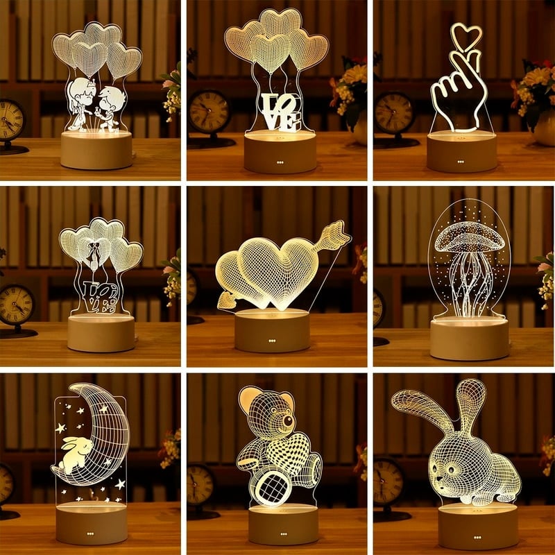 Lampe Led 3D acrylique