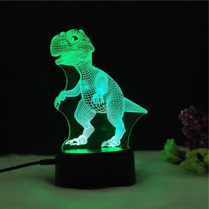 Lampe LED 3D dinosaure