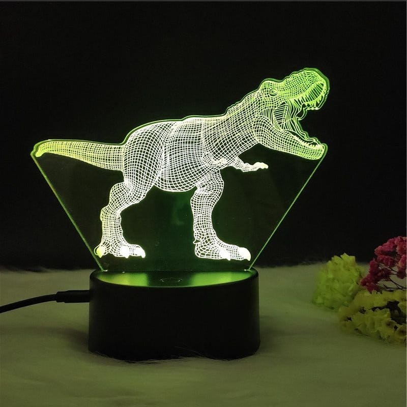 Lampe LED 3D dinosaure