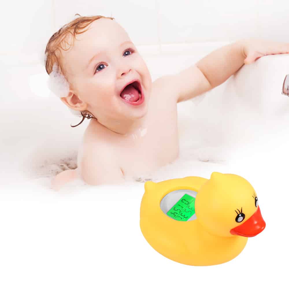Thermomètre de bain canard numérique étanche pour bébé