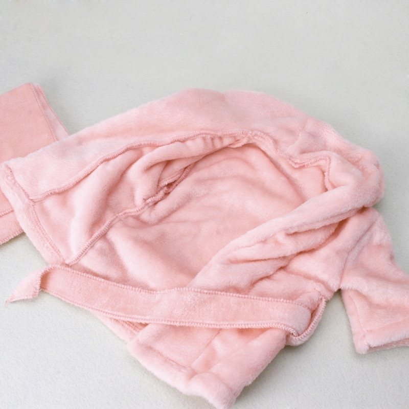 Kit serviette et peignoir de bain pour bébé avec ceinture