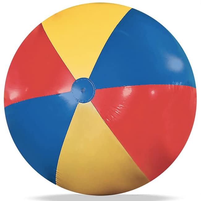 Ballon gonflable géant multicolor