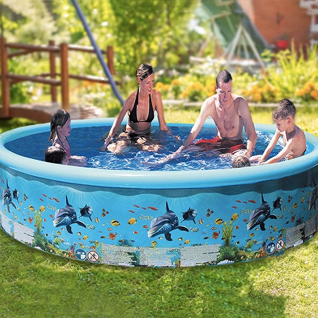 Petite piscine gonflable ronde