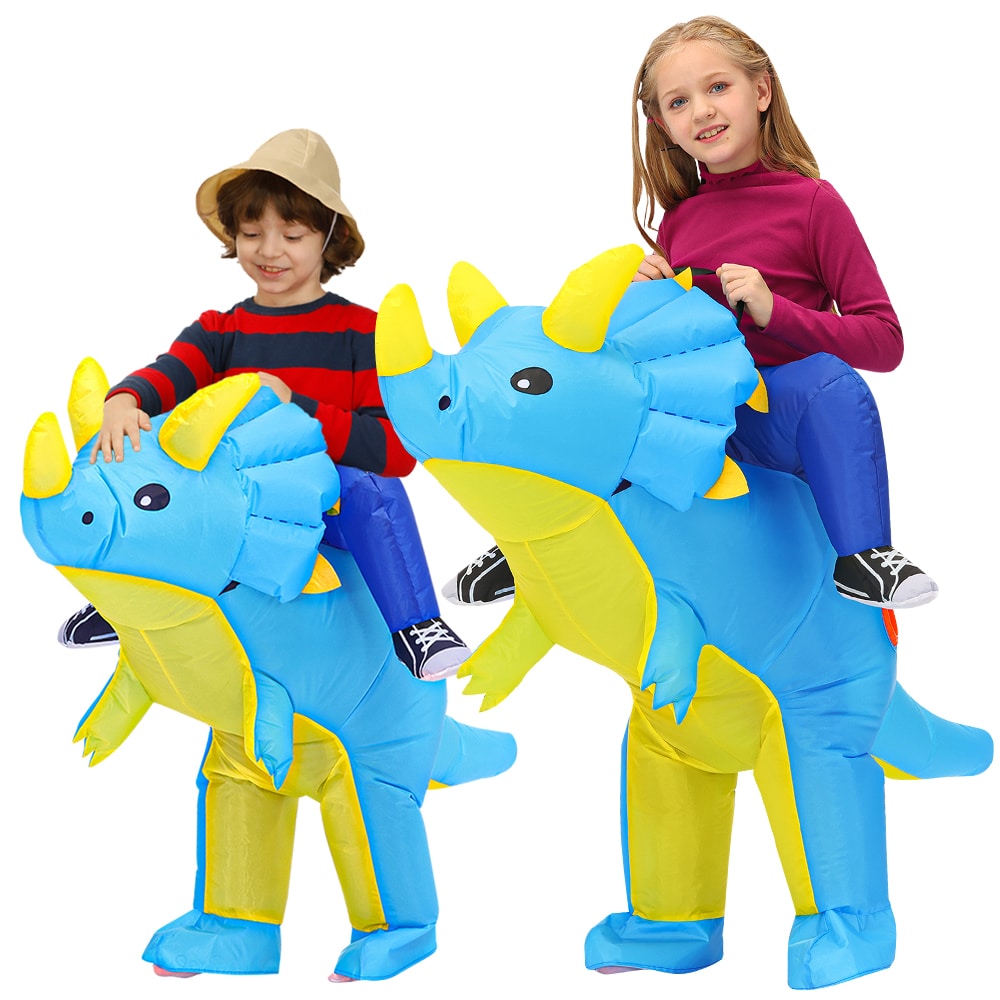 Costume de dinosaure gonflable pour enfants Triceratops