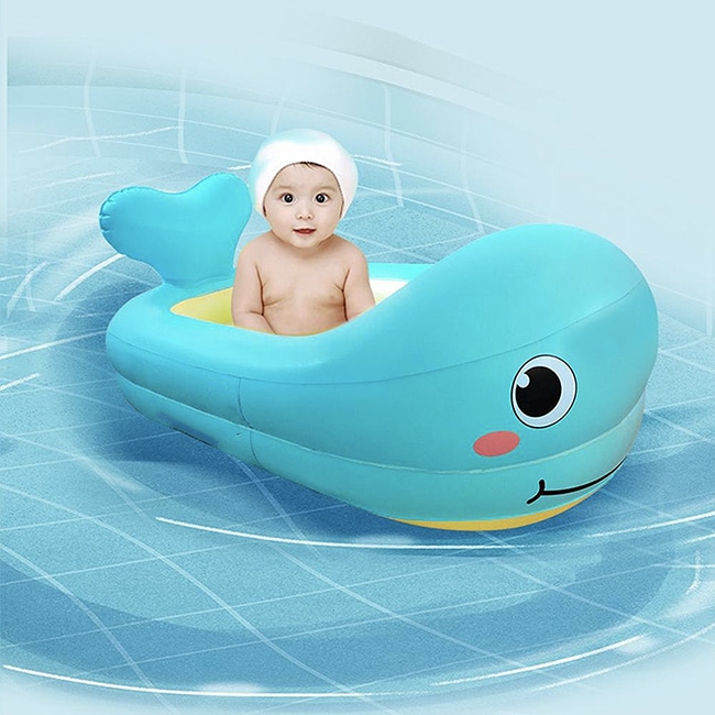 Baignoire baleine gonflable pour bébé