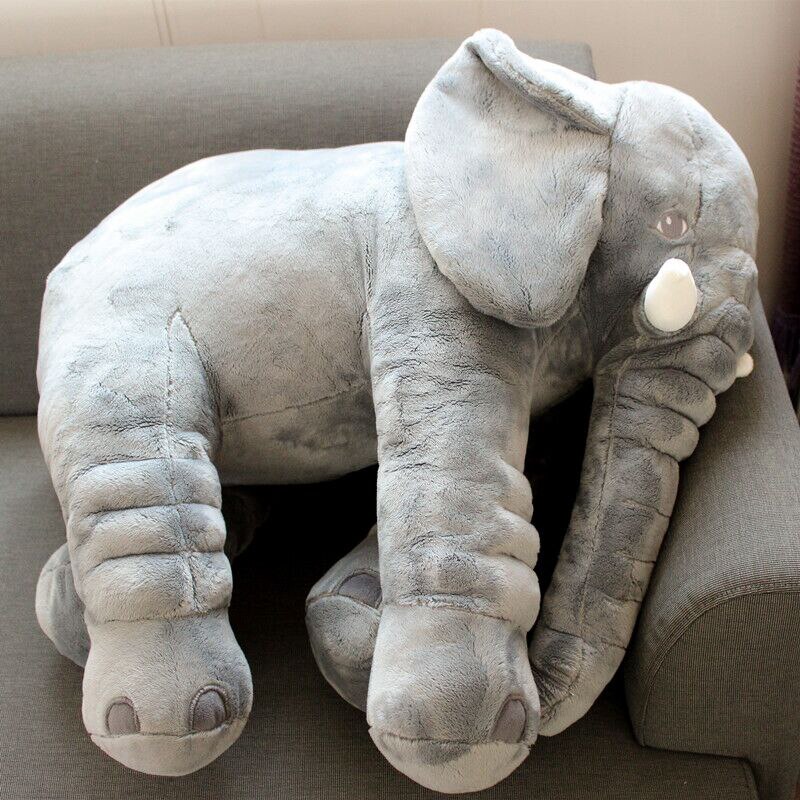 Peluche coussin éléphant pour bébé