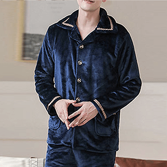 Pyjama cocooning pour homme élégant en flanelle