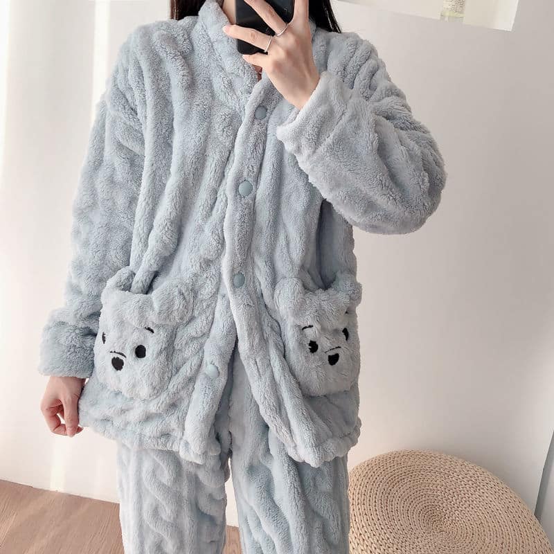 Pyjama en peluche ourson