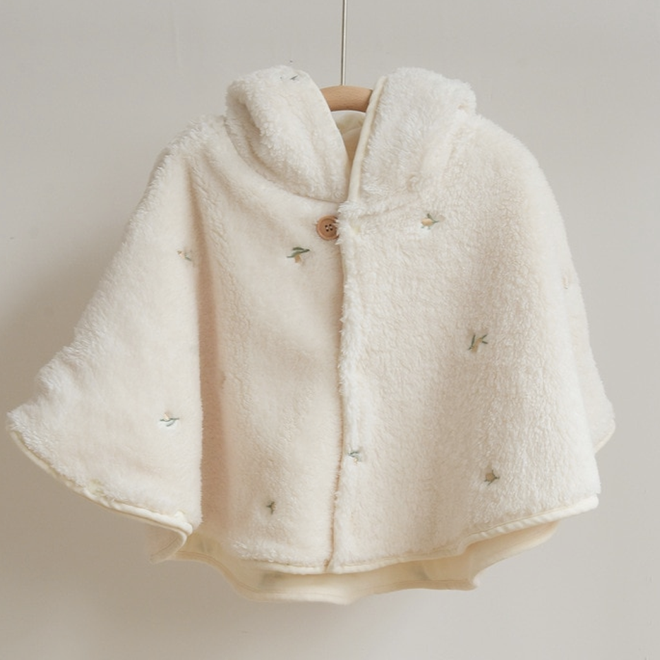 Manteau cape en polaire pour bébé
