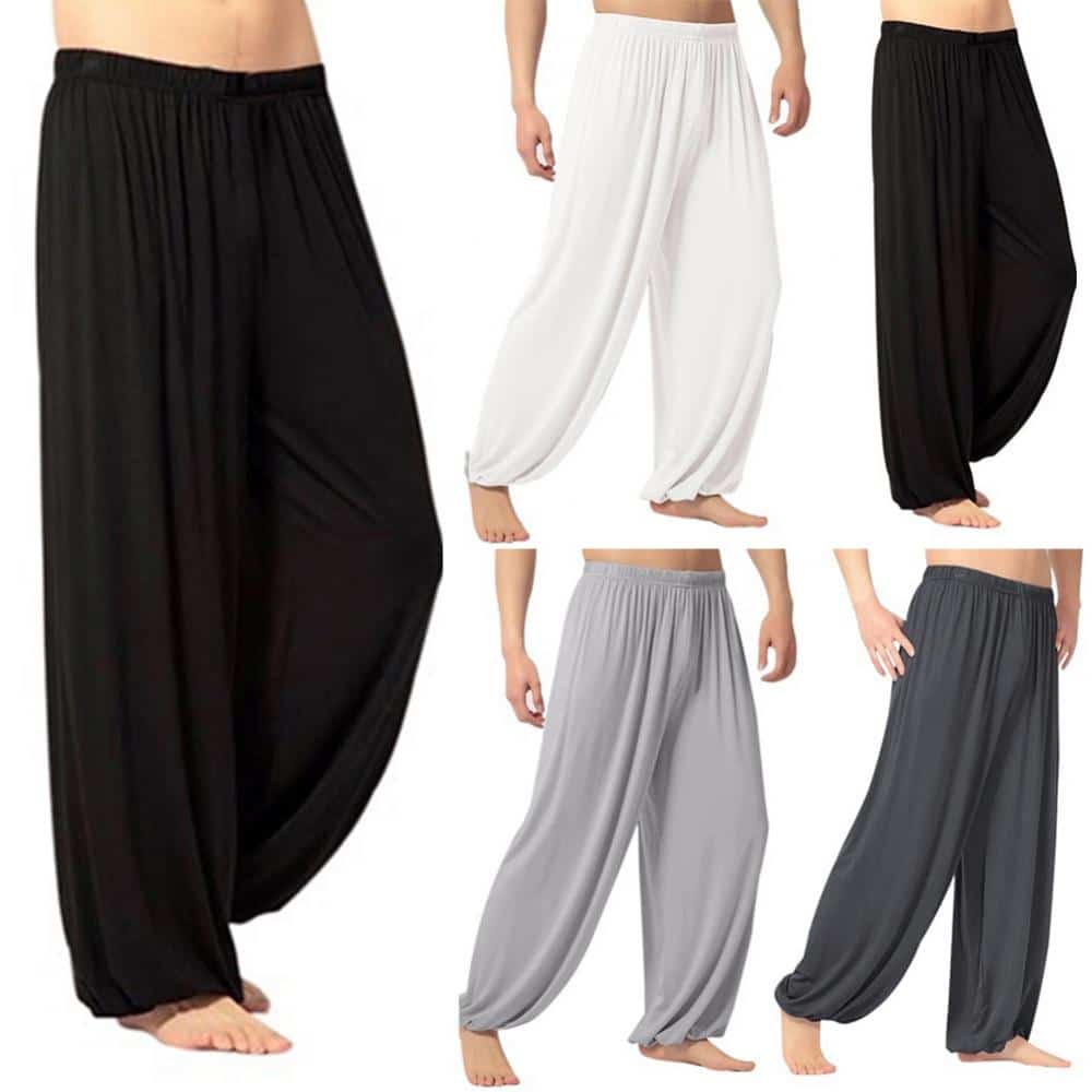 Pantalon ample pour homme, pantalon de yoga, style sarouel en différentes couleurs.