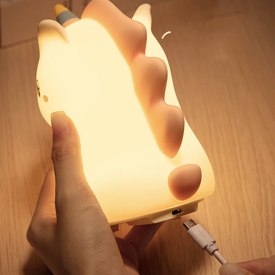 Veilleuse LED licorne en silicone